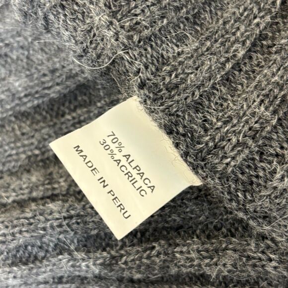 Simply Natural Women Open Cardigan Sweater Size Small Alpaca Peru C024 -8 - Picture 7 of 16